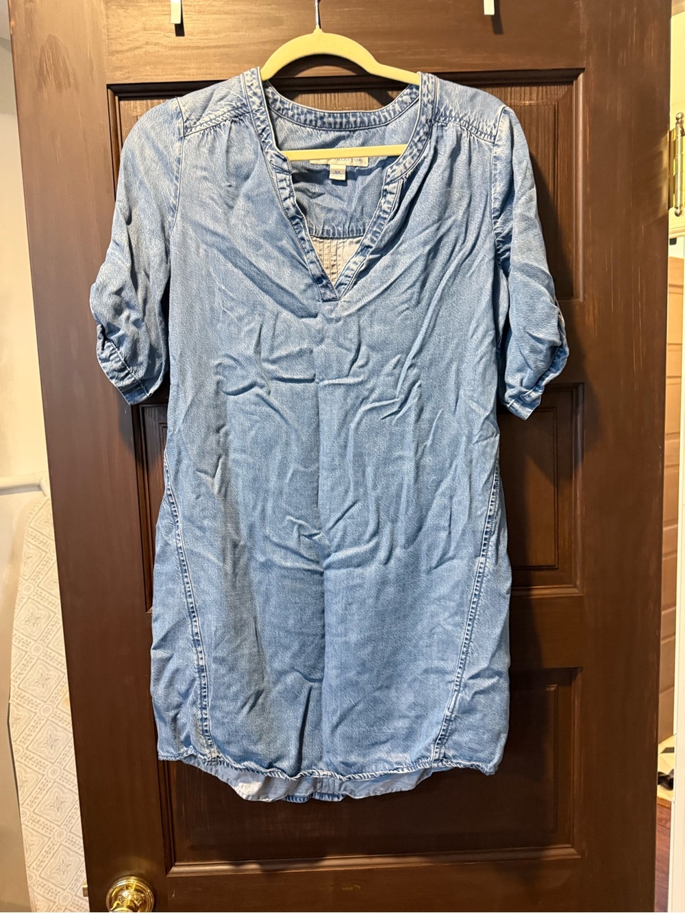 Light Blue Denim Shirt Dress